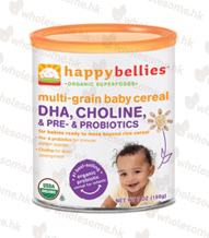 Happy Bellies Multi-grain Baby Cereal (Pack of 6)含DHA有機雜穀糊仔(6罐)